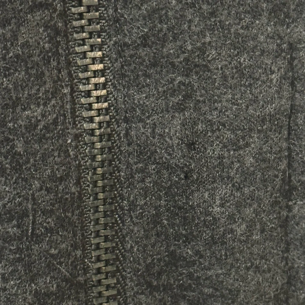 TORY BURCH Gray Wool Shift Dress Work Party Zipper Detail Size S Date‎ Holiday